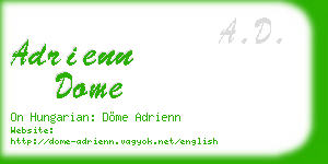 adrienn dome business card